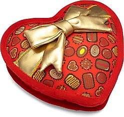 The Worthy Dog Box of Chocolates Squeaky Plush Dog Toy, Red slide 2 of 3