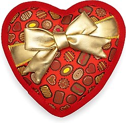 The Worthy Dog Box of Chocolates Squeaky Plush Dog Toy, Red
