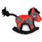 Show in main carousel: The Worthy Dog Christmas Rocking Horse Squeaky Plush Dog Toy, Red slide 1 of 4