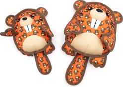 The Worthy Dog Beaver Squeaky Plush Dog Toy, Orange, Small slide 2 of 3
