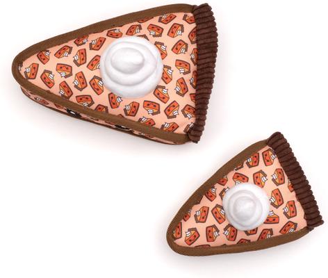 Show full view: The Worthy Dog Pumpkin Pie Squeaky Plush Dog Toy, Peach, Large slide 2 of 3