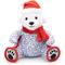 Show in main carousel: The Worthy Dog Christmas Polar Bear Squeaky Plush Dog Toy, Blue, Large slide 1 of 5