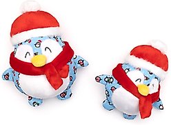 The Worthy Dog Penguin Squeaky Plush Dog Toy, Blue, Large slide 2 of 3