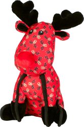 The Worthy Dog Christmas Rudy Squeaky Plush Dog Toy, Red, Small slide 2 of 3