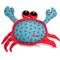 Show in main carousel: The Worthy Dog Crab Squeaky Plush Dog Toy, Teal, Large slide 1 of 1