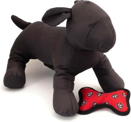 Show full view: The License House Ohio State Brutus Bone Dog Toy, Red, Small slide 2 of 3