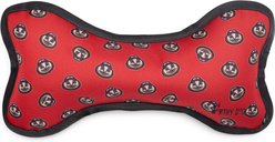 The License House Ohio State Brutus Bone Squeaky Plush Dog Toy, Red, Large