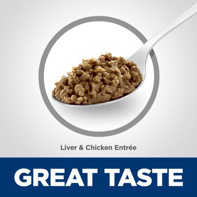 Show full view: Hill's Science Diet Adult Light Weight Management Liver & Chicken Entree Wet Cat Food, 2.9-oz can, case of 4 slide 4 of 11