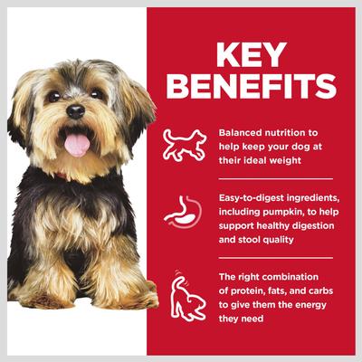 Show full view: Hill's Science Diet Adult Small Breed & Mini Breed Chicken & Barley Entree Wet Dog Food, 5.8-oz can, 4 count slide 4 of 11