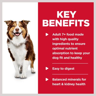 Show full view: Hill's Science Diet Senior Adult 7+ Chicken & Barley Entree Wet Dog Food, 13-oz can, case of 4 slide 6 of 13