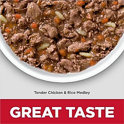 Hill's Science Diet Kitten Healthy Cuisine Tender Chicken & Rice Medley Wet Cat Food, 2.8-oz can, case of 4 slide 2 of 7