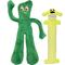 Show in main carousel: Multipet Loofa Dog The Original Squeaky, Color Varies, Small + Gumby Squeaky Plush Dog Toy, Gumby, Plush slide 1 of 7