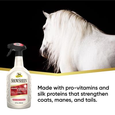 Show full view: Absorbine ShowSheen Instant Detangling Hair Polish & Detangler Horse Spray, 32-fl oz bottle slide 3 of 7