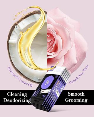 Show full view: HICC PET Portable Plant Based Dog Grooming Wipes, 20 count, 6 pack slide 2 of 8