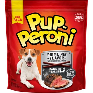 Pup-Peroni Prime Rib Flavor Dog Treats, 38-oz bag