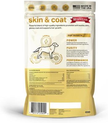 Show full view: The Missing Link Skin & Coat Powder Supplement for Dogs, 1-lb bag slide 5 of 12