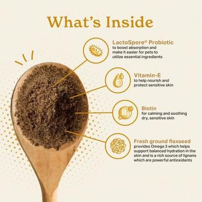 Show full view: The Missing Link Skin & Coat Powder Supplement for Dogs, 1-lb bag slide 4 of 12