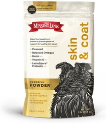 The Missing Link Skin & Coat Powder Supplement for Dogs, 1-lb bag