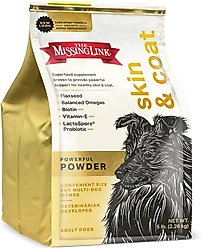 The Missing Link Skin & Coat Powder Supplement with Omegas & Probiotics for Dogs, 5-lb bag