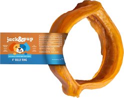 Jack & Pup Odor-Free Beef Bully Sticks Ring 4-in Dog Chew