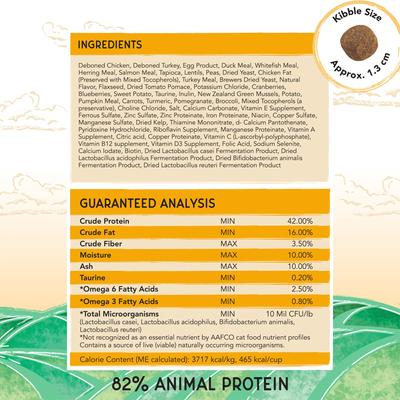 Show full view: Blackwood Bounty Grain-Free Chicken & Turkey Recipe Dry Cat Food, 2-lb bag slide 8 of 8