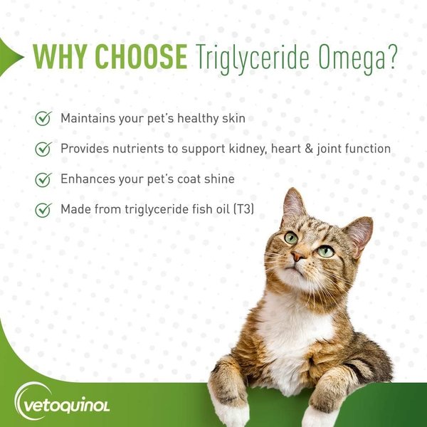 Show full view: Vetoquinol Triglyceride OMEGA Omega-3 Fatty Acids Large & Giant Breed Supplement for Dogs, 60 count slide 3 of 10