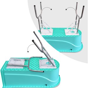 SHELANDY Pet Grooming Bathtub Dog Wash Station, Blue, 45-in