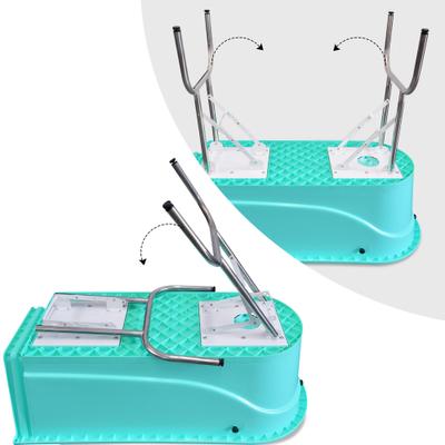 Show full view: SHELANDY Pet Grooming Bathtub Dog Wash Station, Blue, 45-in slide 3 of 6