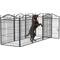 Show in main carousel: BingoPaw Heavy Duty 8-Panel Metal Indoor & Outdoor Dog Playpen, Black, 74.8-in slide 9 of 10
