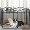Show in main carousel: BingoPaw Heavy Duty 8-Panel Metal Indoor & Outdoor Dog Playpen, Black, 74.8-in slide 1 of 10
