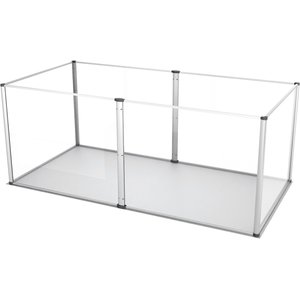 BingoPaw 6 Panel Small Pet Acrylic Playpen, 48.8-in