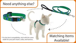 LupinePet Nylon Breakaway Cat Collar, One Size: 8-12-in neck, 1/2-in wide, Sand Shark slide 2 of 5