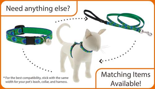 Show full view: LupinePet Nylon Breakaway Cat Collar, One Size: 8-12-in neck, 1/2-in wide, Petunias slide 4 of 7