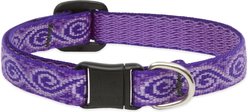 LupinePet Nylon Breakaway Cat Collar, One Size: 8-12-in neck, 1/2-in wide, Jelly Roll