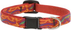 LupinePet Nylon Breakaway Cat Collar, One Size: 8-12-in neck, 1/2-in wide, Go Go Gecko