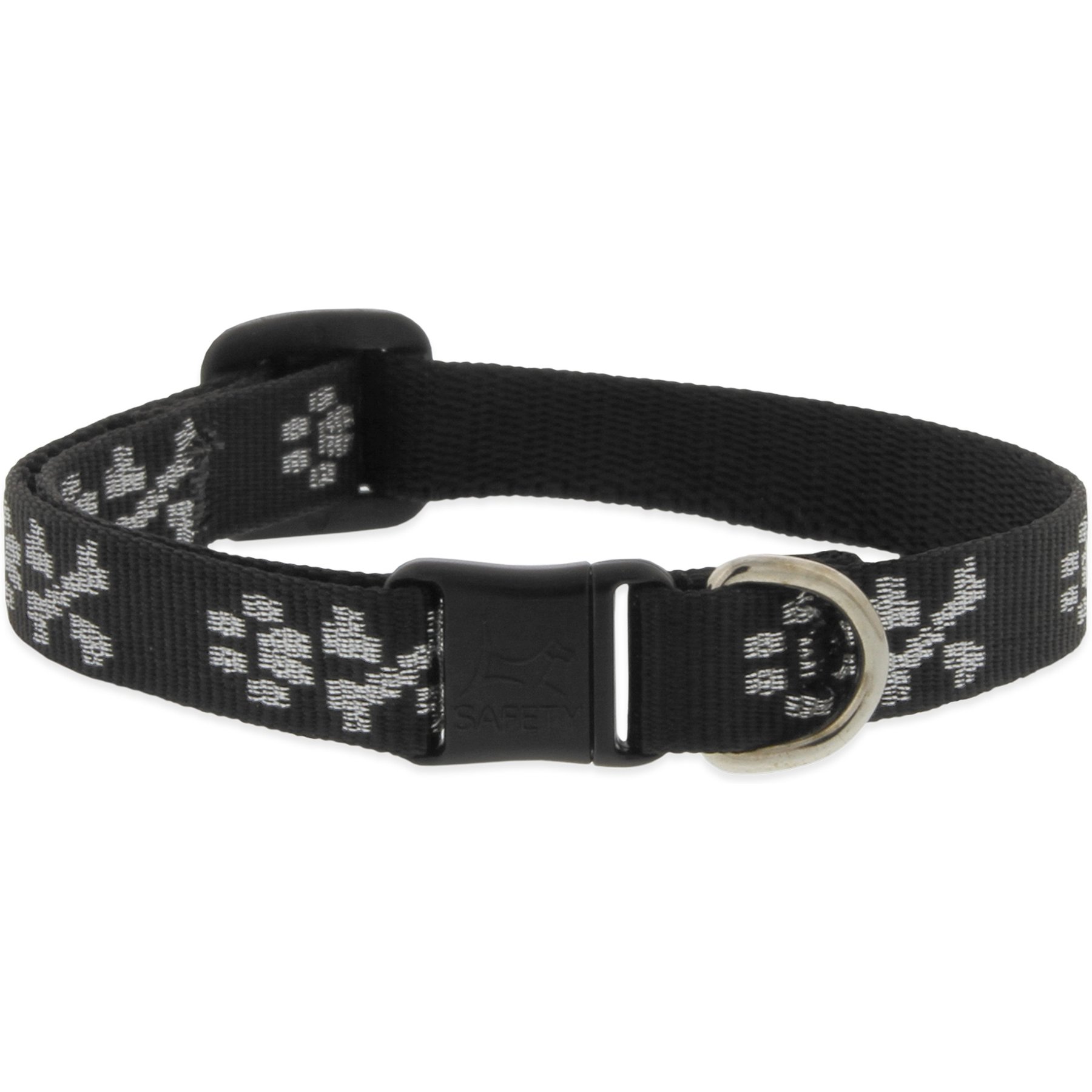 LupinePet Nylon Breakaway Cat Collar, One Size: 8-12-in neck, 1/2-in wide, Bling Bonz