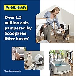 PetSafe ScoopFree SmartSpin Self-Cleaning Cat Litter Box, White slide 2 of 7
