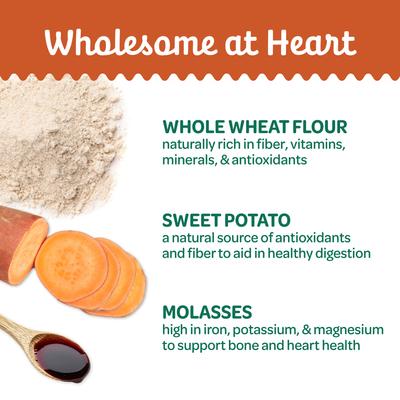 Show full view: Wholesome Pride Pet Treats Nature's Biscuits Sweet Potato Mini Dog Crunchy Treats, 16-oz bag slide 4 of 11