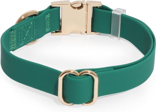 Show full view: Sunny Tails Cloud Waterproof Dog Collar, Meadow Green, Large: 16 to 24-in neck, 1-in wide slide 5 of 6