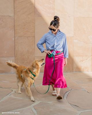 Show full view: Sunny Tails Cloud Lite Waterproof Dog Harness, Meadow Green, Medium: 20 to 29-in chest slide 4 of 10