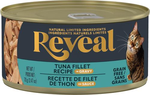 Show full view: Reveal Tuna in Gravy + Tuna with Salmon in Gravy Flavored Wet Cat Food slide 2 of 9