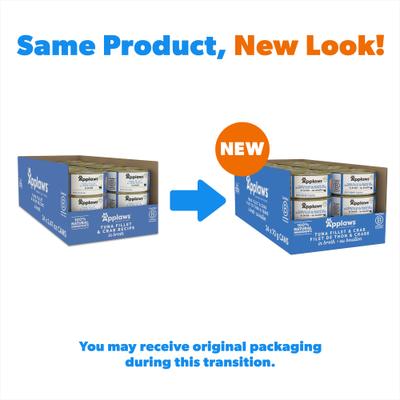 Show full view: Applaws Tuna Fillet with Crab in Broth Wet Cat Food, 2.47-oz can, bundle of 48  slide 4 of 12