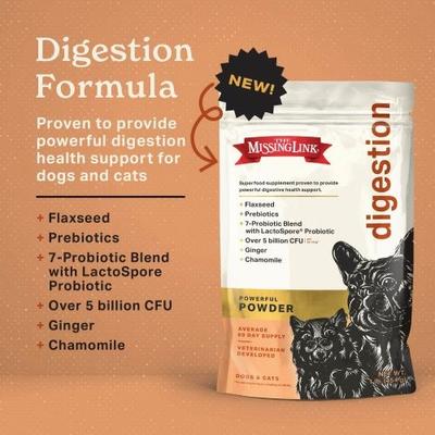 Show full view: The Missing Link Digestion Superfood Supplement Powder for Dogs & Cats, 1-lb bag slide 3 of 10