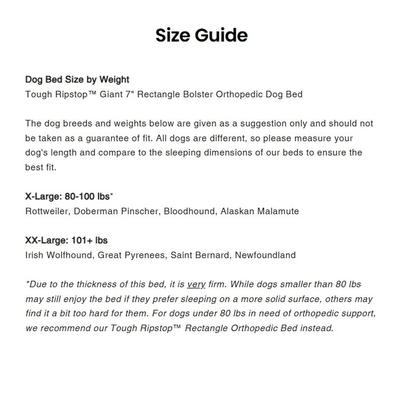 Show full view: K9 Ballistics Tough Ripstop Orthopedic Bolster Dog Bed, Tan, XX-Large slide 6 of 6