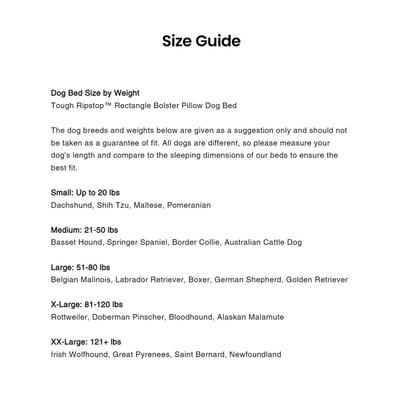 Show full view: K9 Ballistics Tough Ripstop Rectangle Bolster Dog Bed, Obsidian Black, Large slide 6 of 9