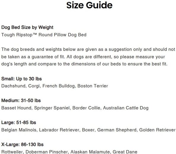 Show full view: K9 Ballistics Tough Ripstop Round Pillow Dog Bed, Sage Green, Large slide 6 of 8