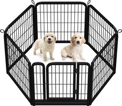 Yaheetech Metal Dog Playpen, 6-Panel, 24-in
