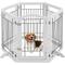Show in main carousel: Yaheetech 6-Panel Foldable Wire Dog Gate, White, 32-in H slide 2 of 7