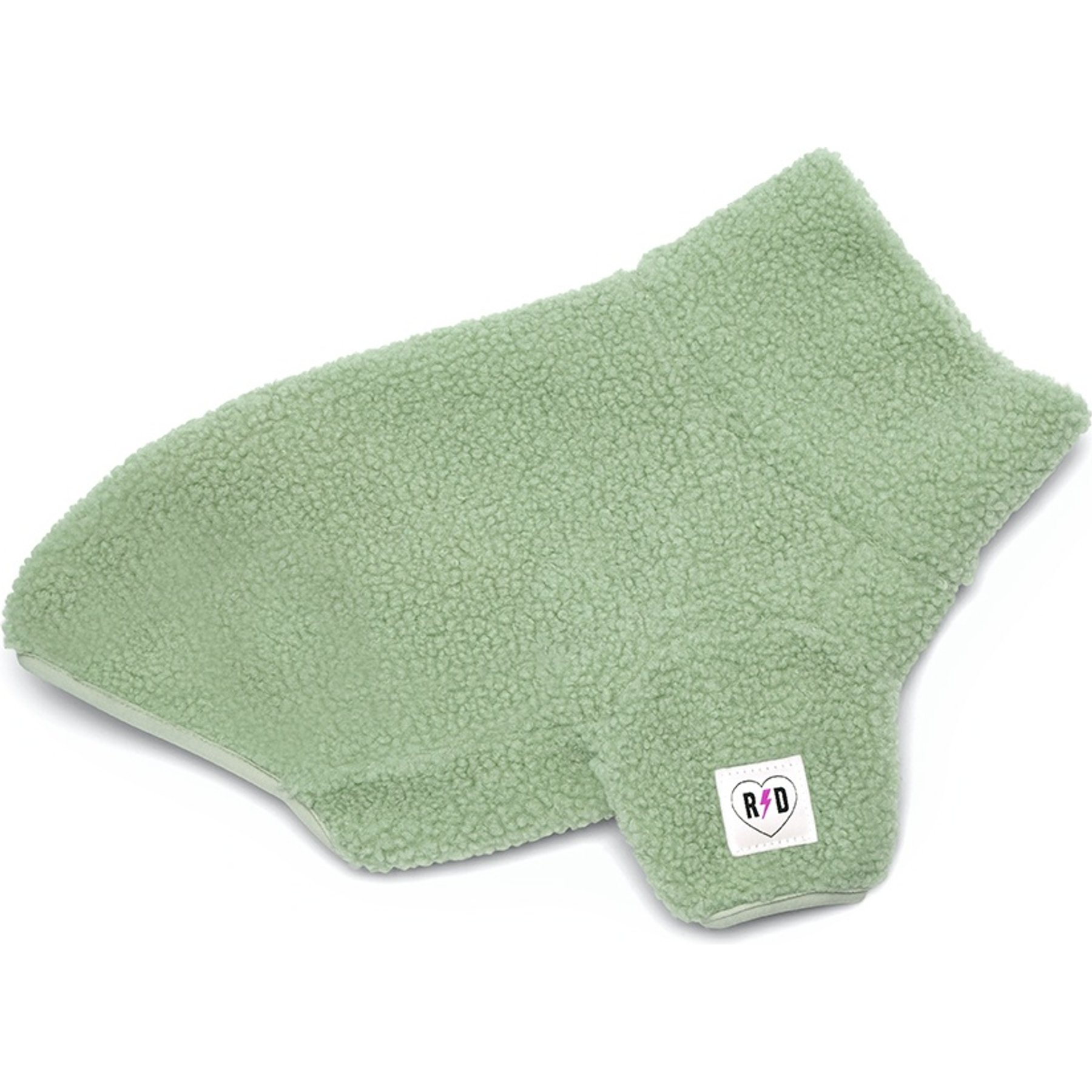 Rebel Dawg Boho Fleece Pullover Dog Sweater, Sage, Medium