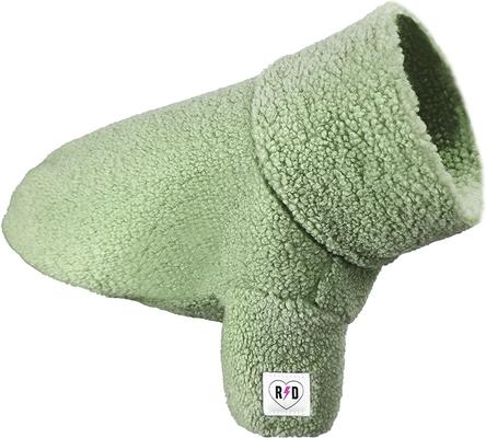 Show full view: Rebel Dawg Boho Fleece Pullover Dog Sweater, Sage, Medium slide 2 of 6